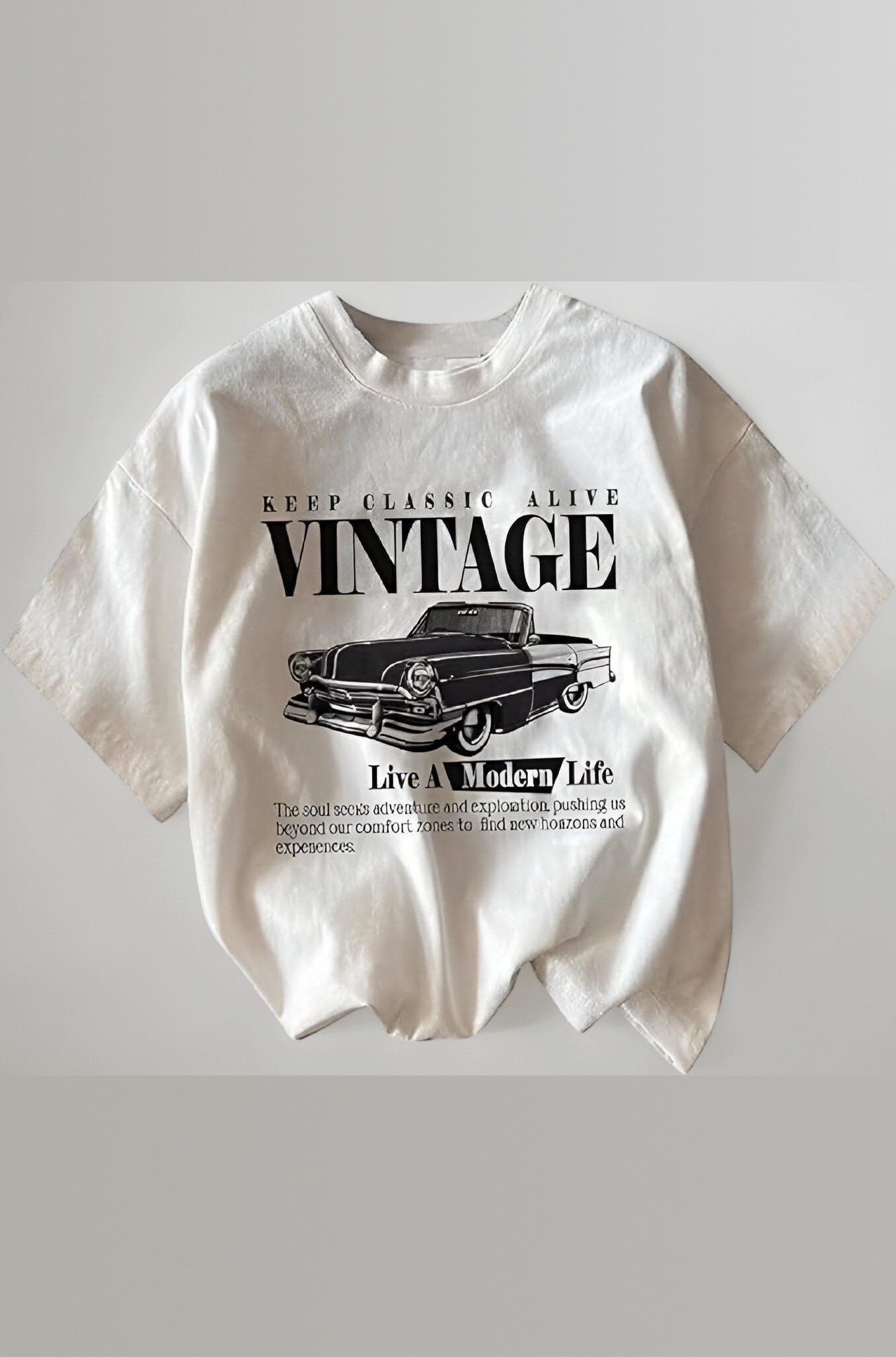 Cotton Blend Oversized Fit Half Sleeve Printed Round Neck T-Shirt for Women | Valentine's Day Wear