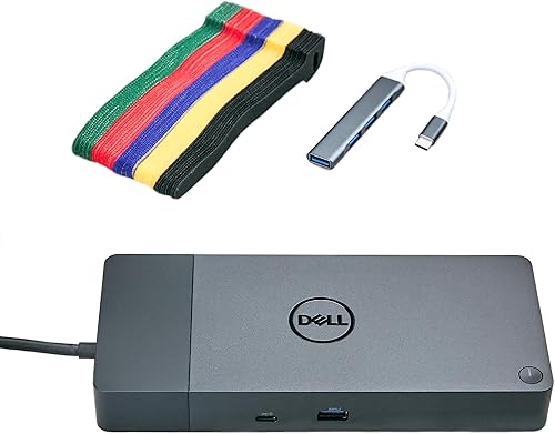 ITSPWR Paquete de estaciones de acoplamiento DELL WD19S 180 USB-C Performance dell, soporte multipantalla, incluido con concentrador de 4 puertos