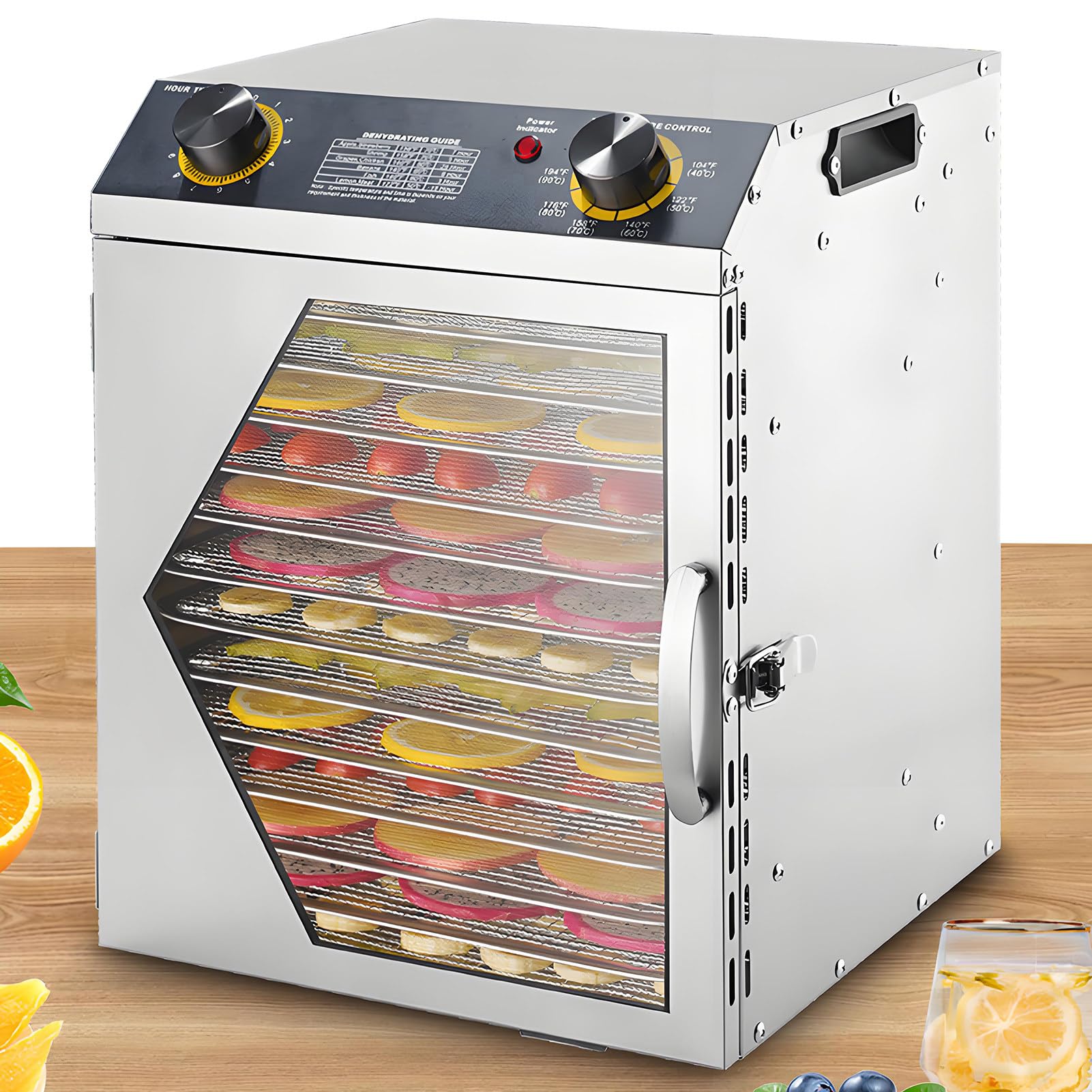 SHENGSHIYU Food-Dehydrator Machine, Meat Dehydrator 12tiers
