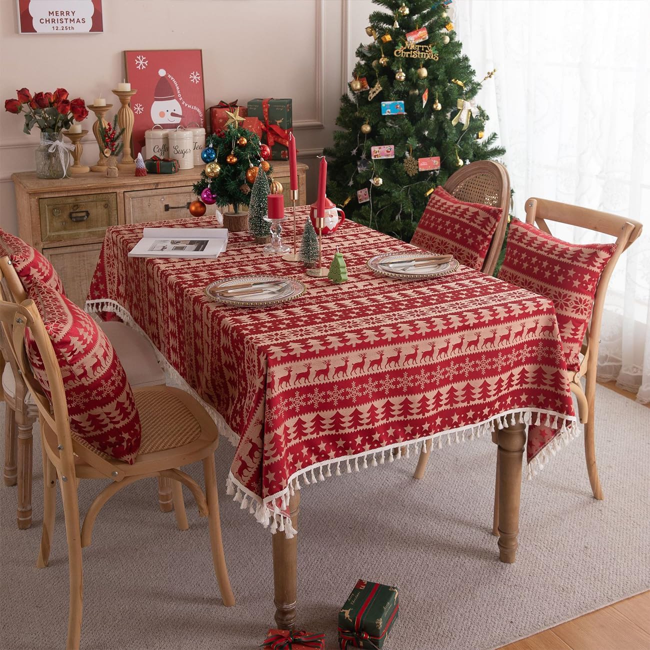 NamUla Christmas Rectangular Table Cloth Rectangle Table