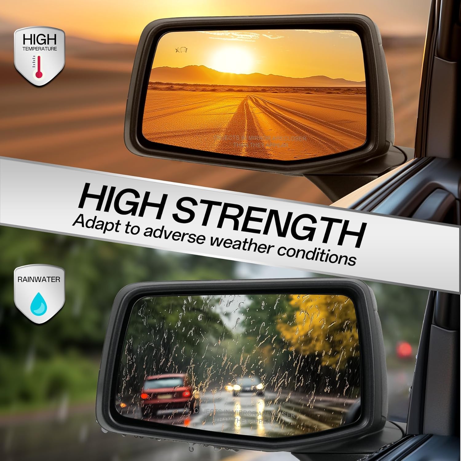 Driver Left Side Door Mirror for 2019-2024 Chevy Silverado 1500, with Heated Power Glass Manual Folding BSM Blind Spot Light (6 Pins)