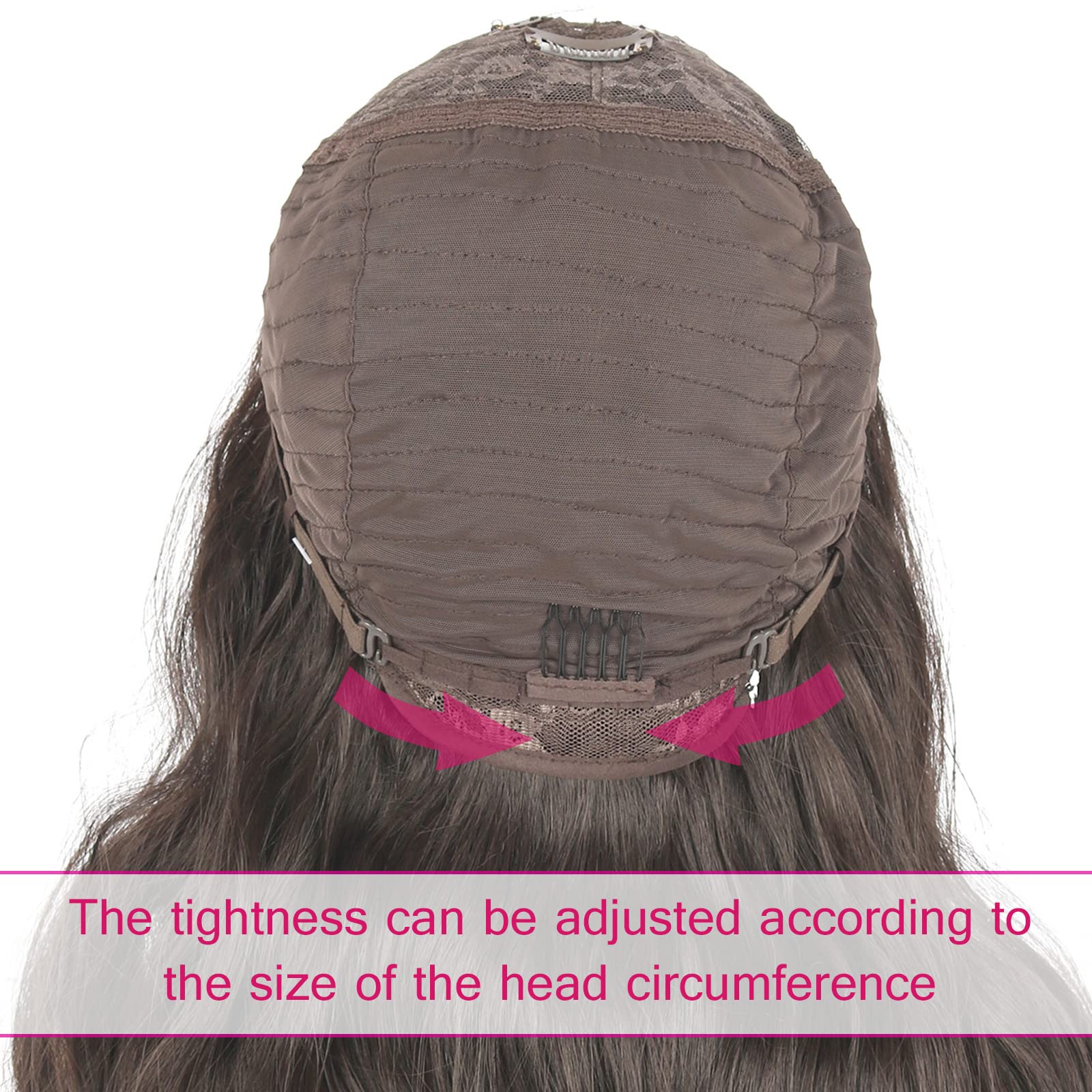 Amazon.com : Liyouda V Part Wig - Brown Body Wave Synthetic  display picture 1