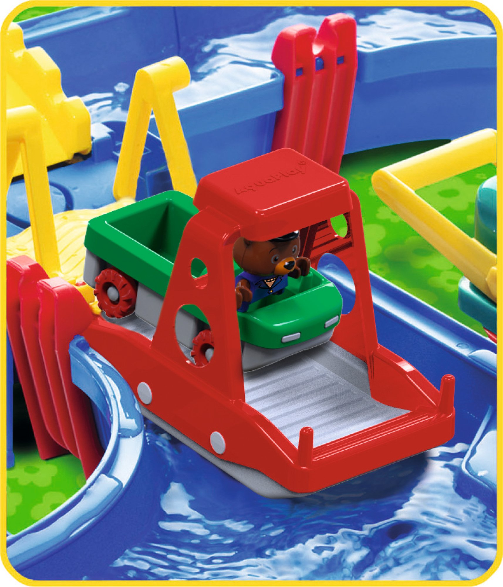 Aquaplay 1660 Tor Wodny, Wielokolorowy, ‎160 x 145 x 22 cm; 4.3 kg, 56 Elementów