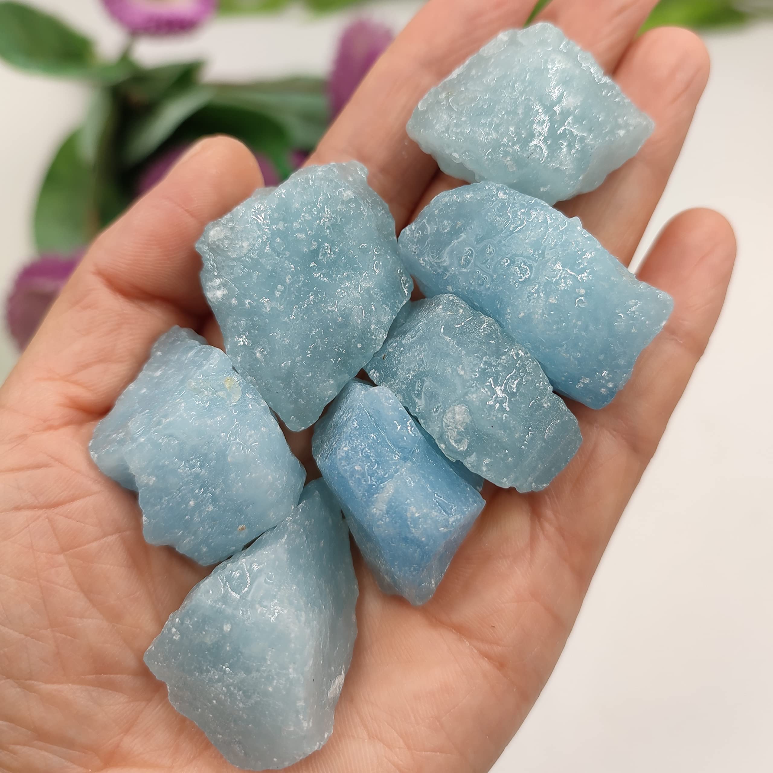 1pc Casuale Acquamarina Naturale Pietra Grezza Cristallo Quarzo Roccia da Collezione Campione di minerali guarigione Pietra preziosa Ruvida Decorazioni for la casa Regalo