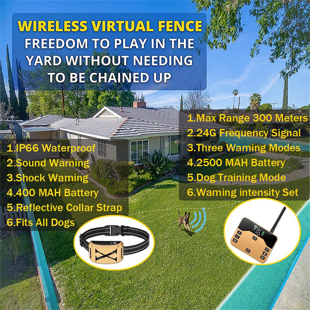 Dog Tracker Electric Boundary Containment System For Stubborn