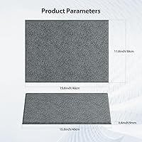 Vista 6 de 12 Pack Acoustic Panels Self Adhesive Sound Proof Foam, High Density Sound Acoustic Panel, 16X12X0.4 Inch 4:3 Rectangle Panels in Home, Office