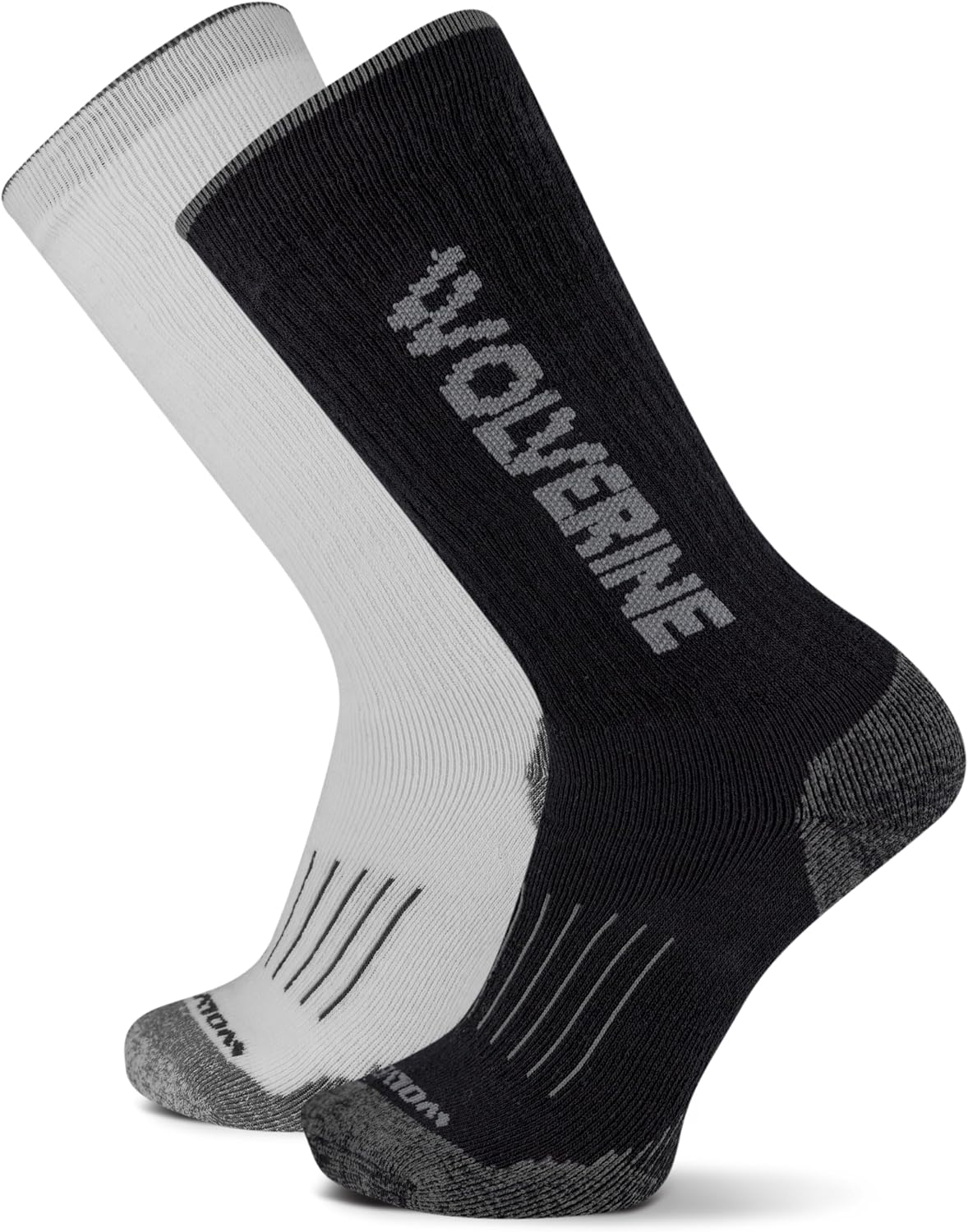 Wolverine Men's All Season Work Mid Calf Socks (2-Pack)