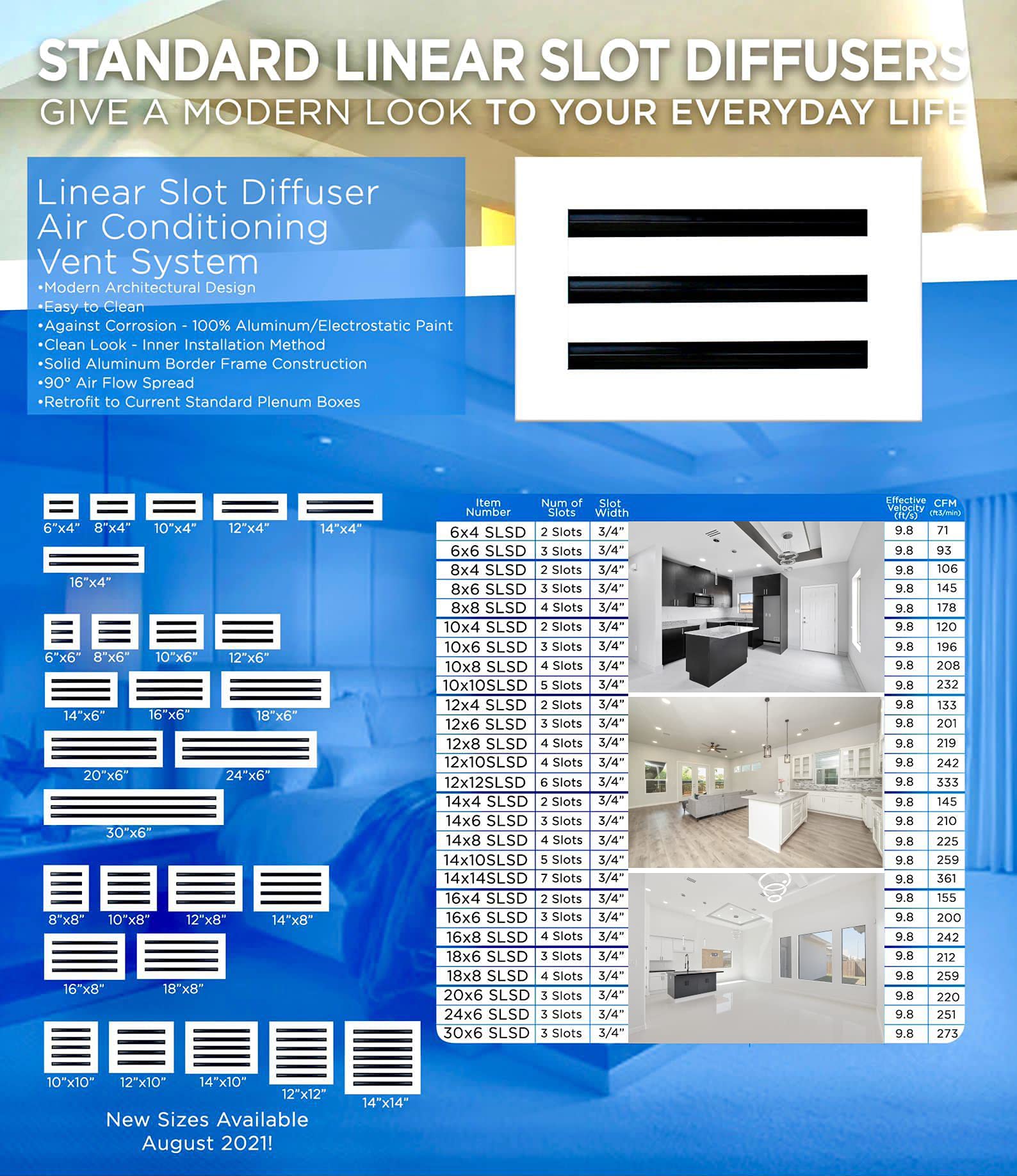 Buy 8x8 Modern AC Vent Cover Decorative White Air Vent Standard