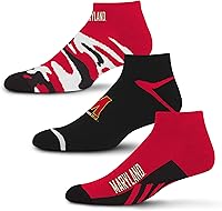 Vista 45 de For Bare Feet Paquete de 3 calcetines tobilleros unisex para adultos de la NCAA Camo Boom