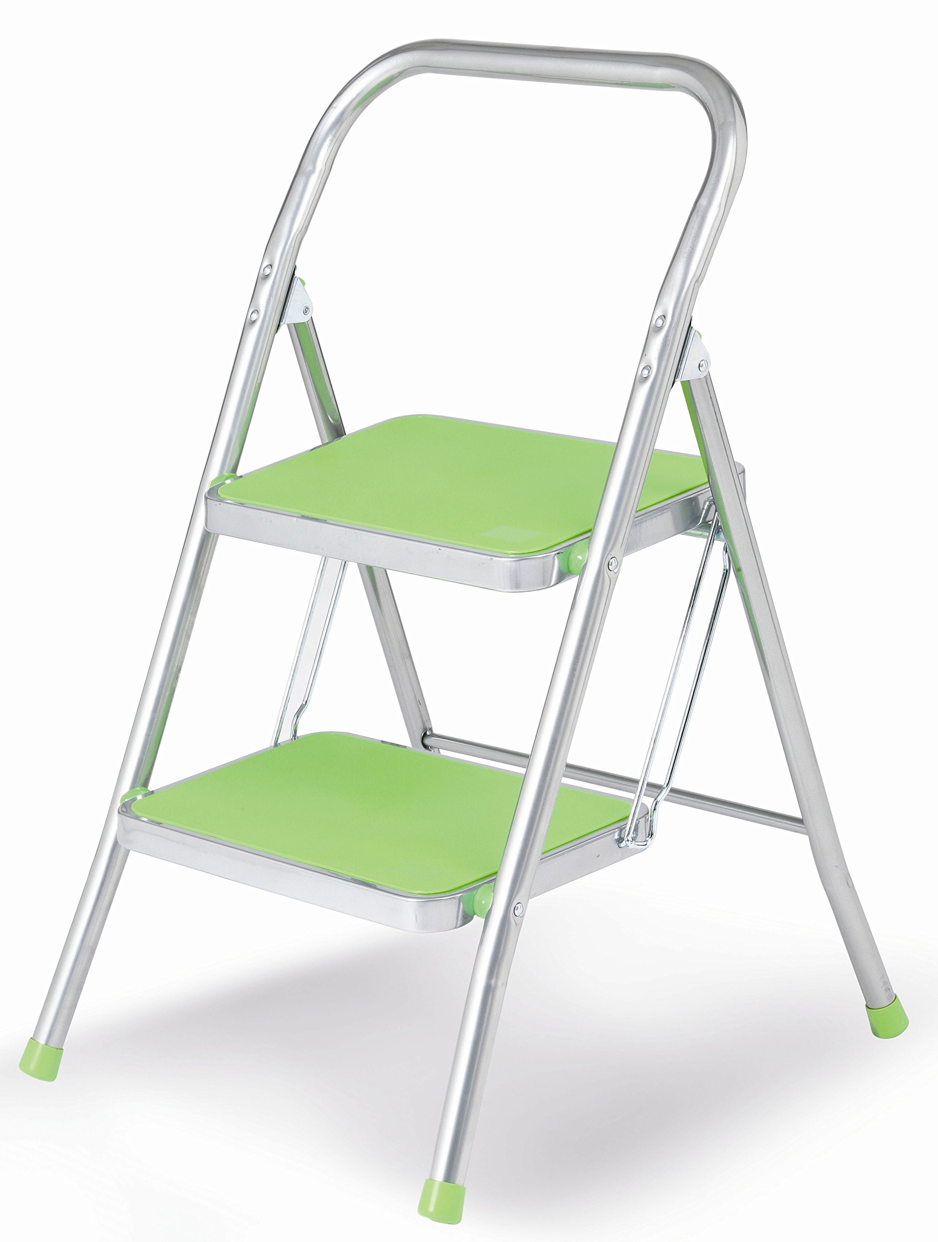 Casabriko Grip Step 2 gradini - Sgabello in Acciaio Verniciato con tappetini in Gomma Antiscivolo. Portata 120kg.