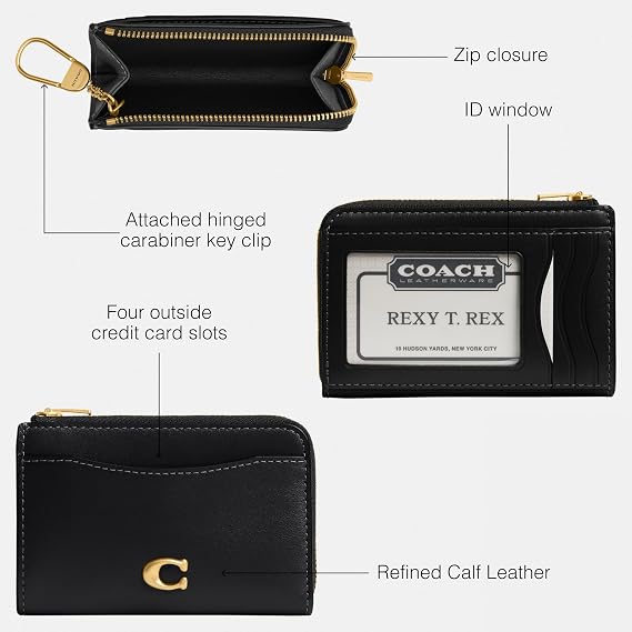 Coach Essential Key Zip Card Case
