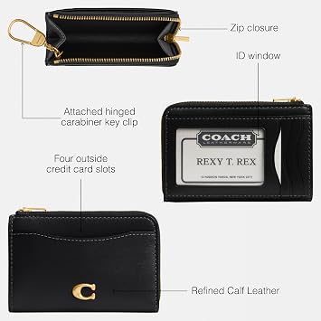 Coach Essential Key Zip Card Case