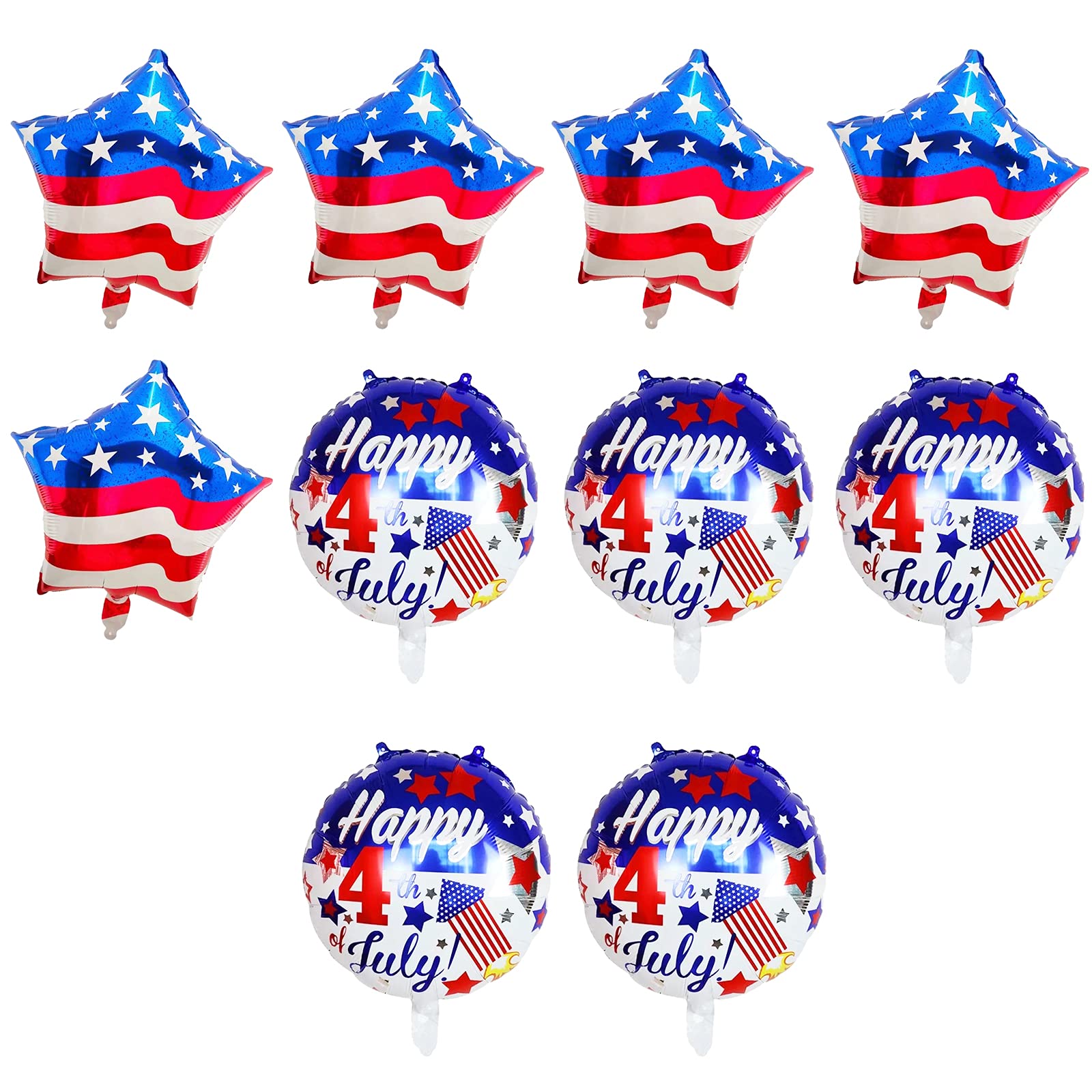 Buy V.Klife 4th of July Star Foil Balloons Independence Day Patriotic Balloon,Big American