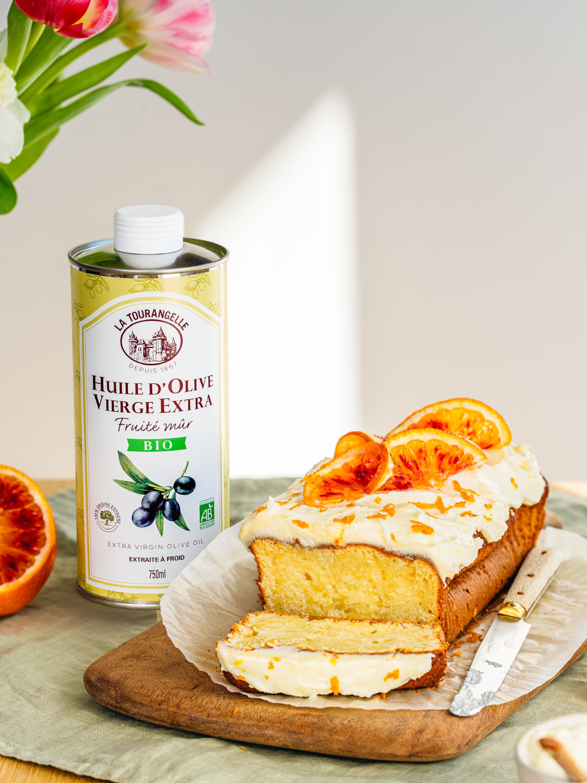 La Tourangelle - Huile d'olive vierge extra Bio - Fruité mûr - Extraite à froid - Riche en polyphénols & Omega 3 - Huile de qualité supérieure - 750ml