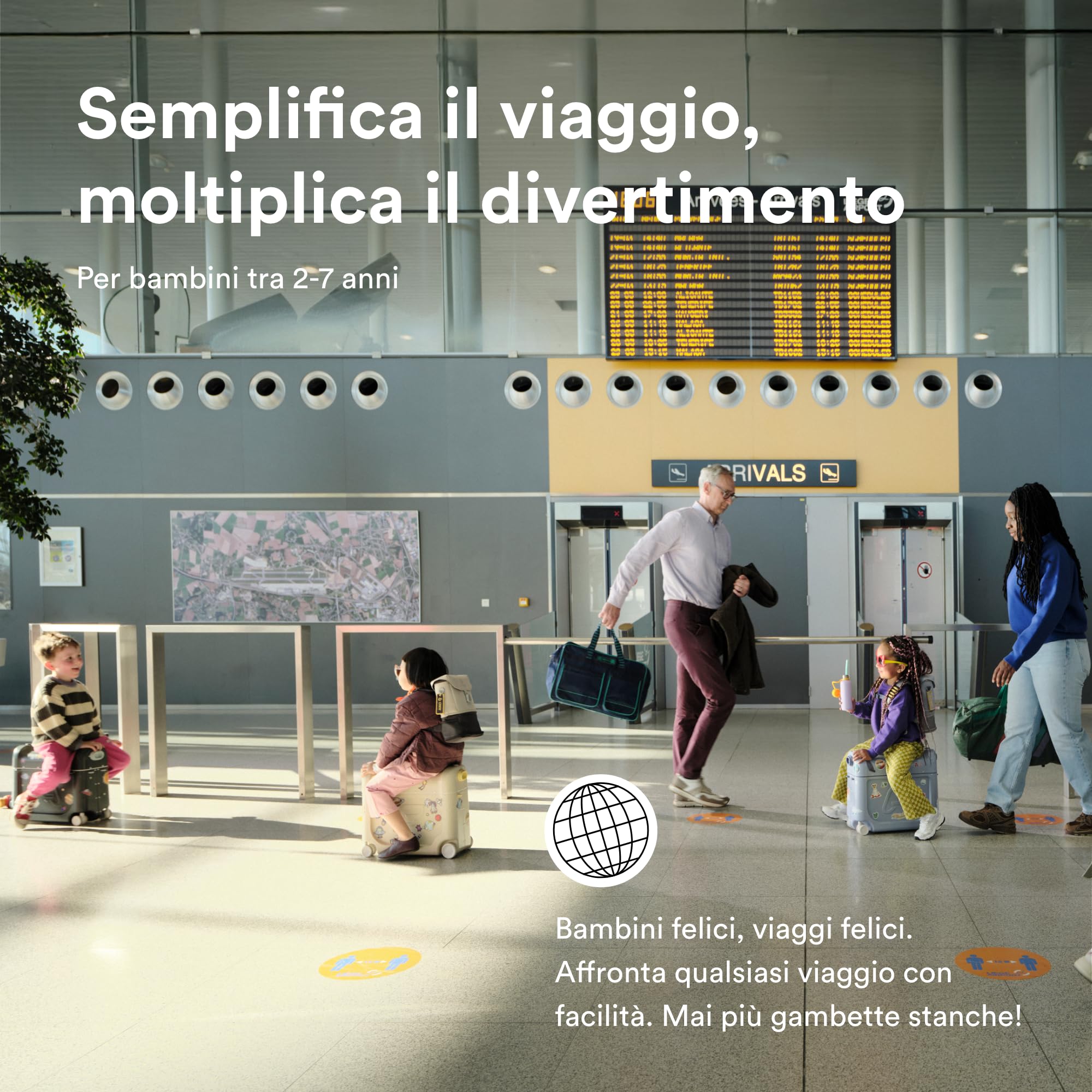 Stokke JetKids BedBox, Coral Pink - Valigia cavalcabile per bambini dai 2 ai 7 anni (fino a 35 kg) - Si trasforma in letto - Include materasso, adesivi decorativi e cinghia di trasporto regolabile