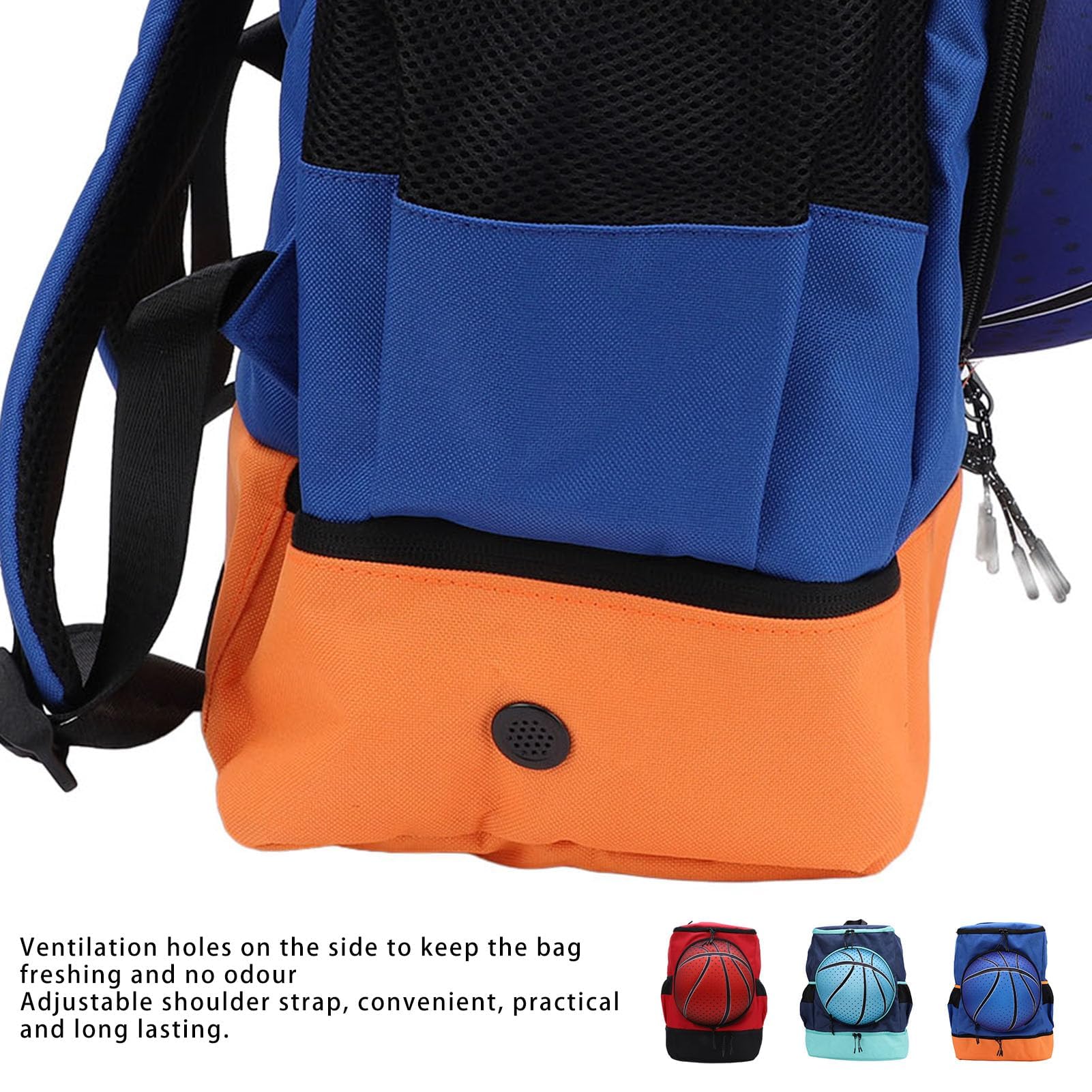 Mochila con compartimento para zapatos, mochila deportiva de tela Oxford, transpirable para voleibol, fútbol y otros deportes (talla 4)