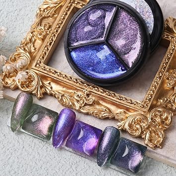 Nail Art Solid Gel 3Colors in pots Glitter Nail Polish Shiny Cream Sequins Nail Polish Polish UV Shiny Painted Nail Polish Solid Varnish Nail Polish Gel Adhesive Resin Polish Gel 24