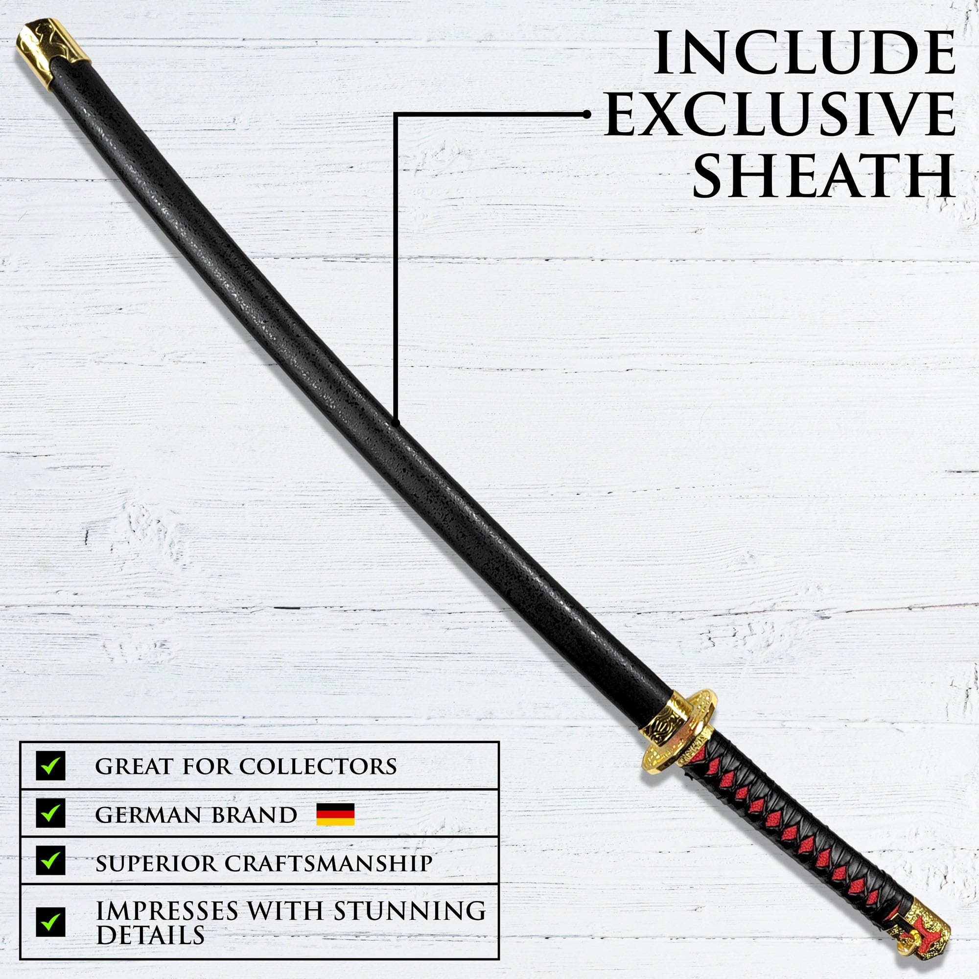 Elden Ring Schwert & Katana Repliken | Gamer Sword | Sammlerschwert & Cosplay Gamer Merch Zubehör Spiel | Fans und Cosplay
