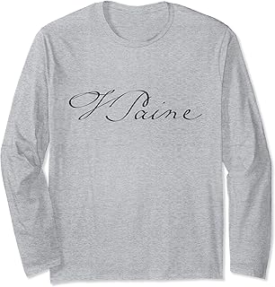 Thomas Paine Authentic Signature Long Sleeve T-Shirt