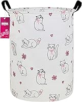 Vista 17 de Cesta de lavandería grande de tela de lona ligera, cesta de almacenamiento para juguetes, ropa sucia plegable, impermeable, para dormitorios