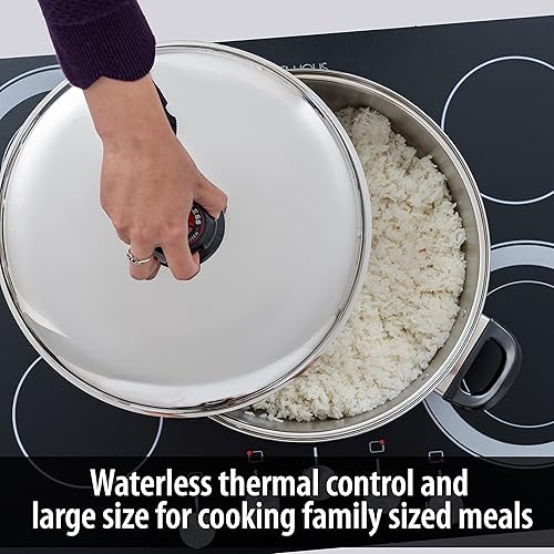 Miniatura 6 de Sartén de gran tamaño de acero inoxidable quirúrgico de calor preciso