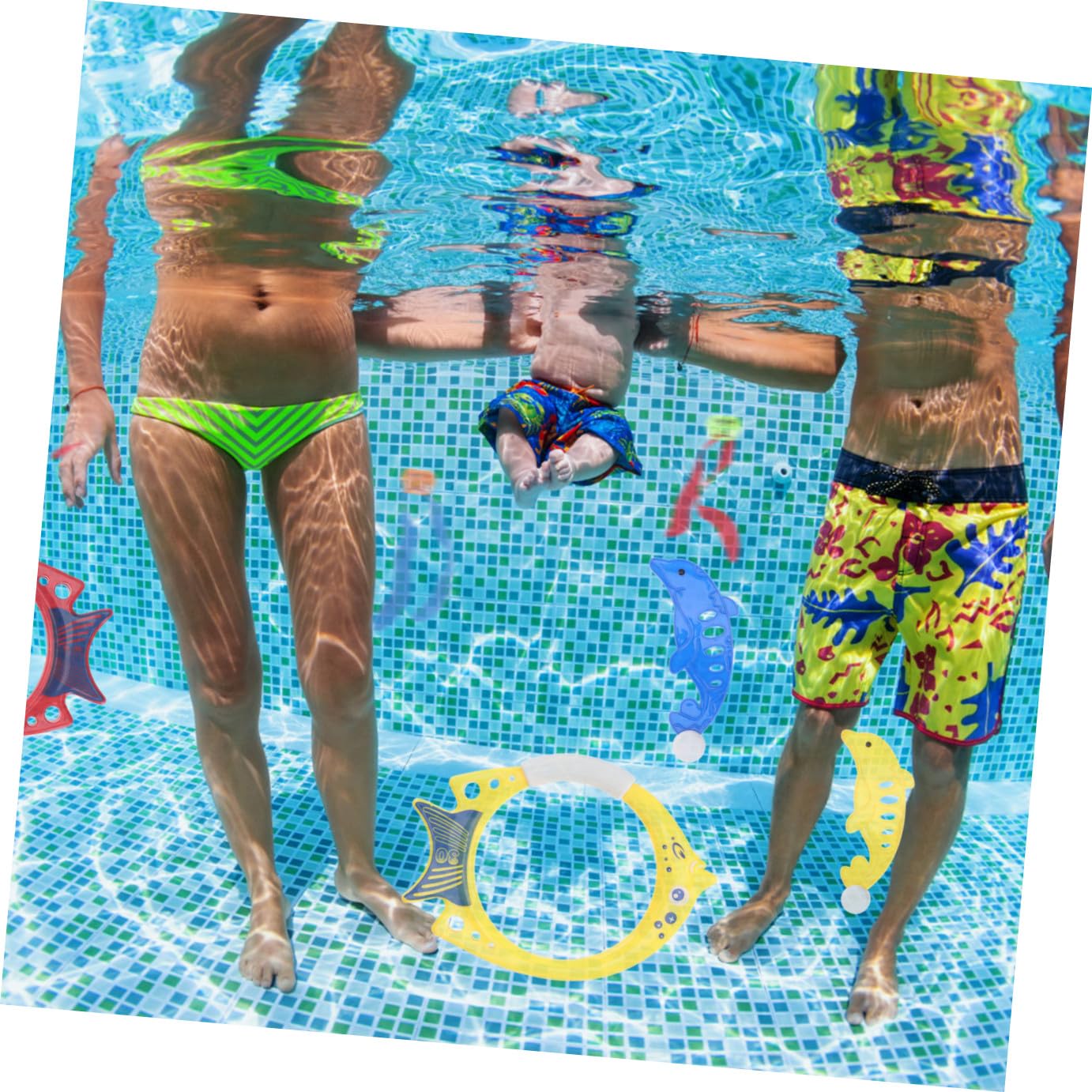 Giocattoli per Immersioni Piscina 17 Pezzi in Plastica per Ragazzo Ragazza