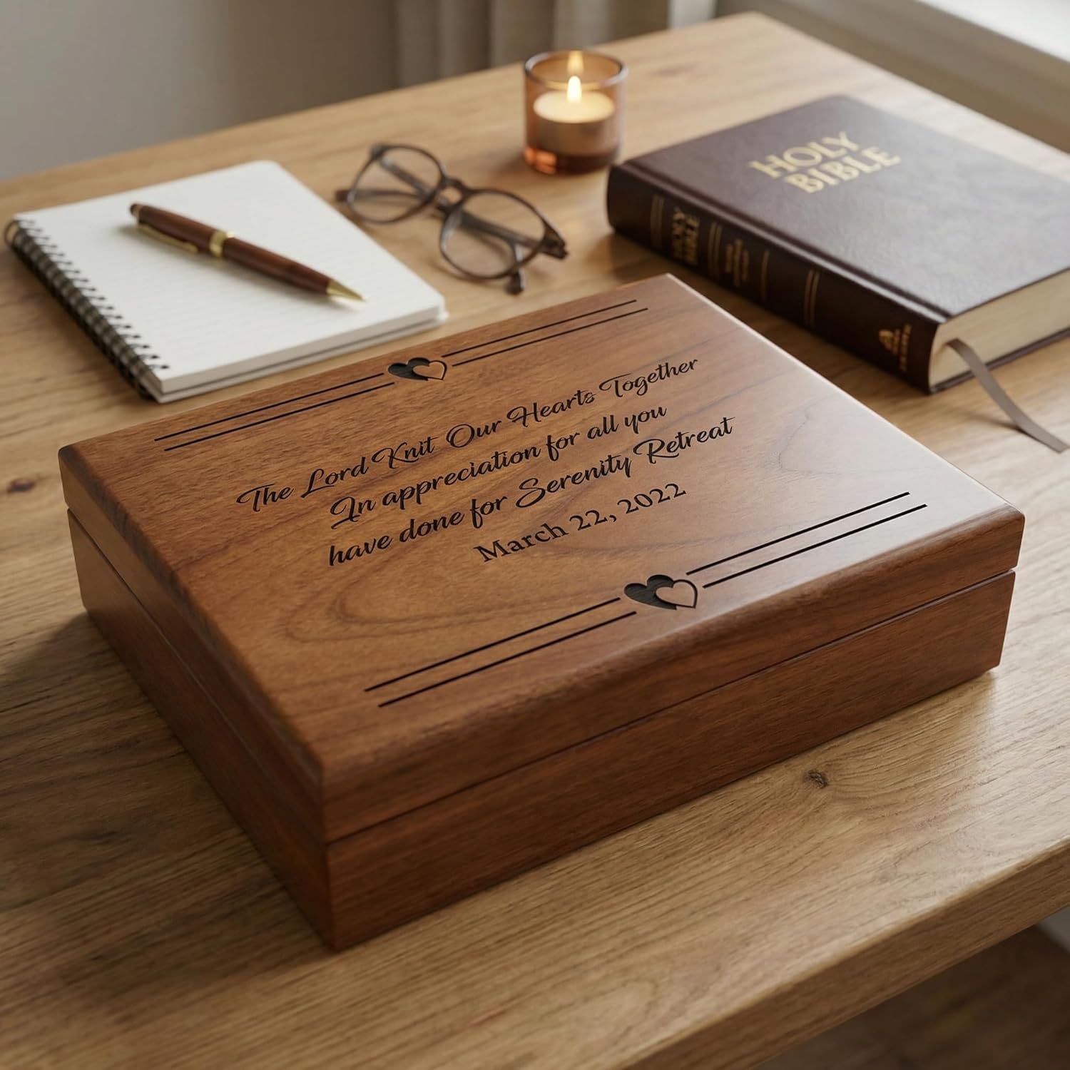 Personalized Religious Scripture Prayer Gift, Custom Wooden Quote Box, Bible Verse Keepsake Box, Psalm Bible Prayer Memory Box, God's Gift