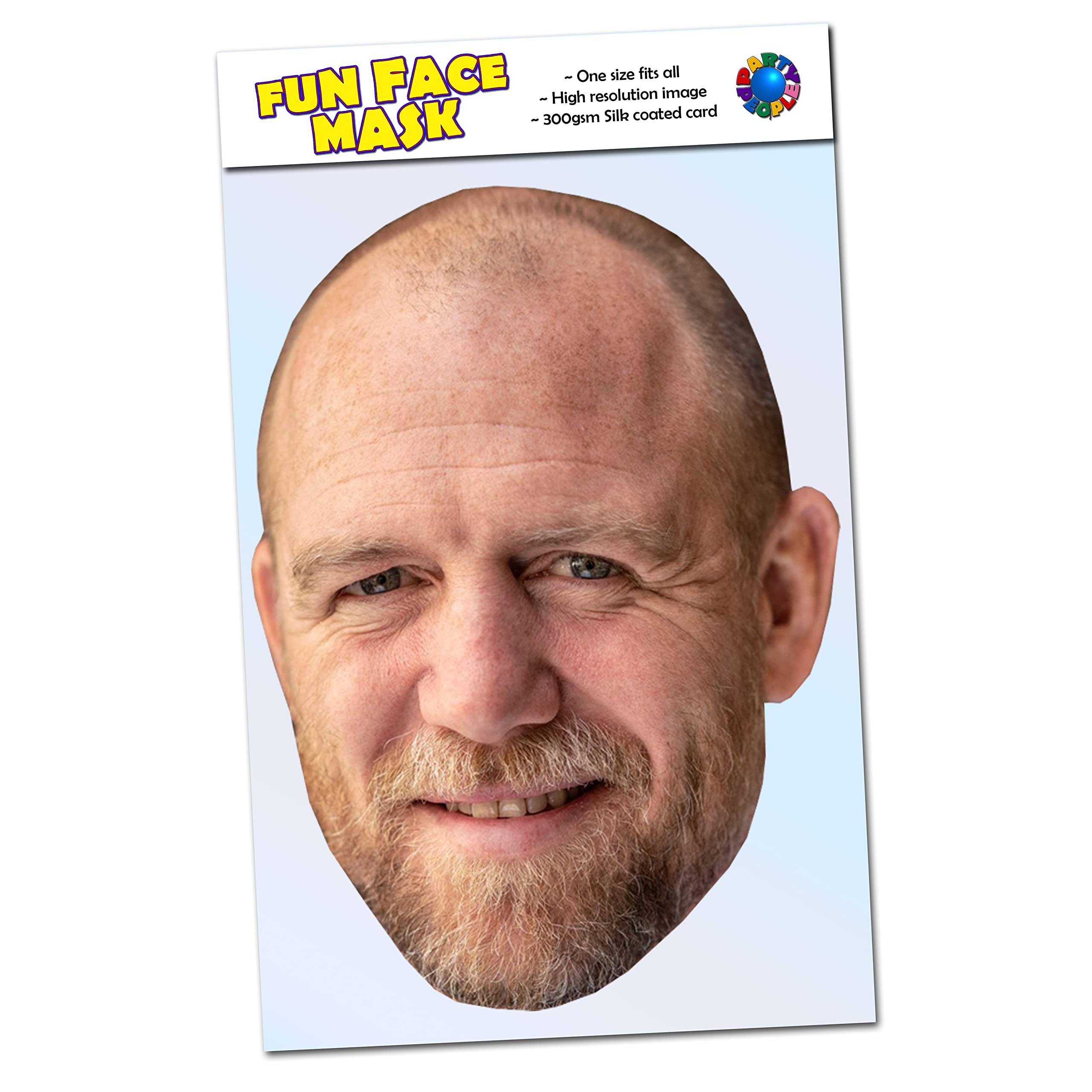 1 x Mike Tindall - Royal Family Celebrity Face Mask - Ready To Wear - Perfect For Coronation Parties - Mike Tindall