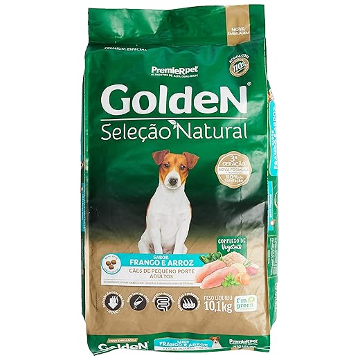 Golden Seleção Natural Ração para Cães Adultos, PremieR Pet, 10.1Kg