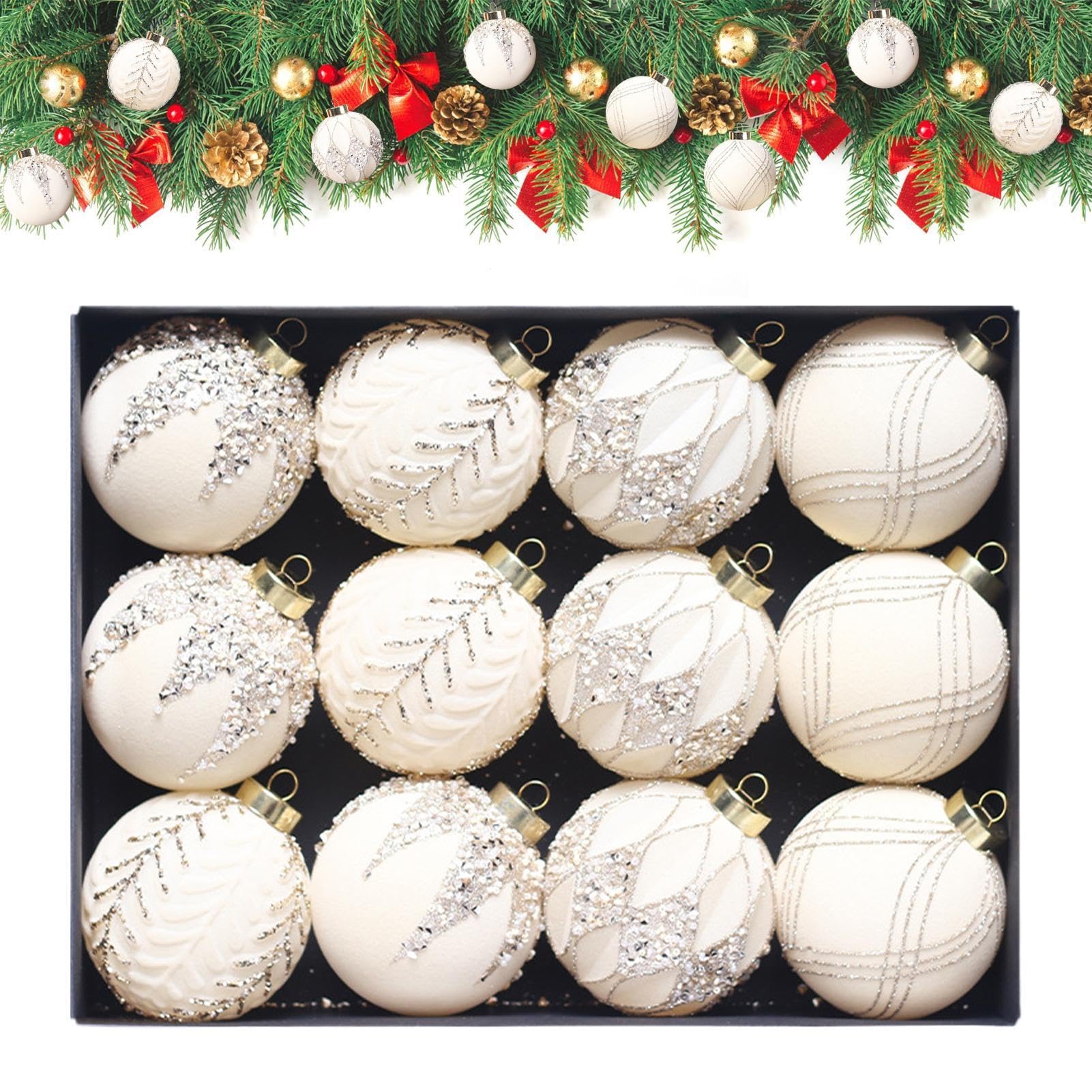 Boules de Noël incassables en velours fini mat pour protéger votre sapin des chutes