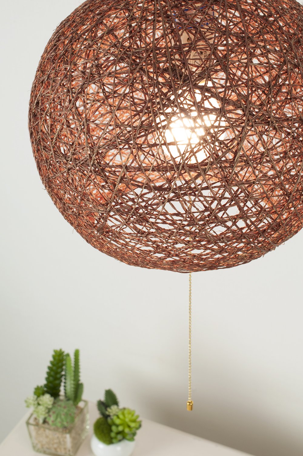 未使用 キシマ アバカ ペンダントライト GEM-893P ブラウン 13年製 Amazon | キシマ アバカ ペンダントライト Brown 1灯 GEM-893P