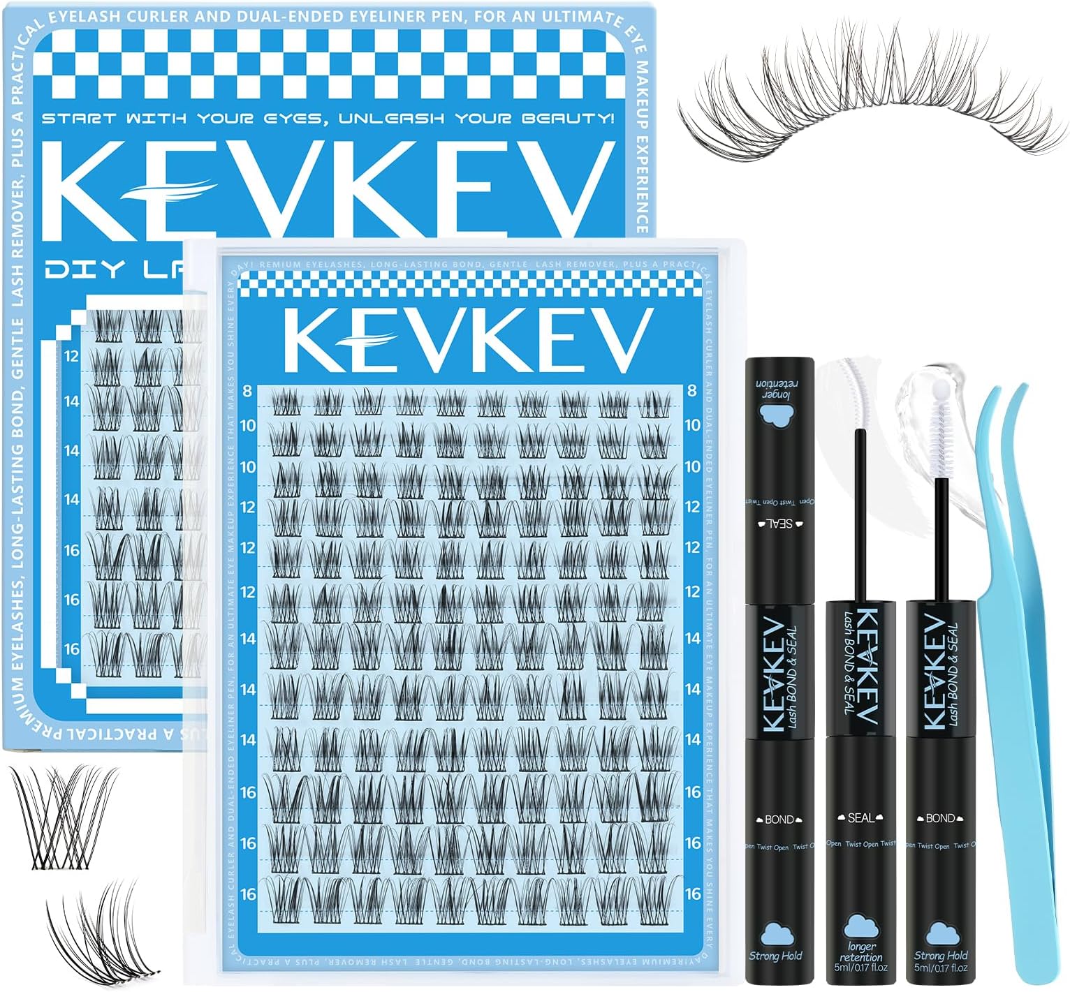 Wispy Lash Clusters Kit Venus Natural Eyelash Clusters Lash Extension Kit