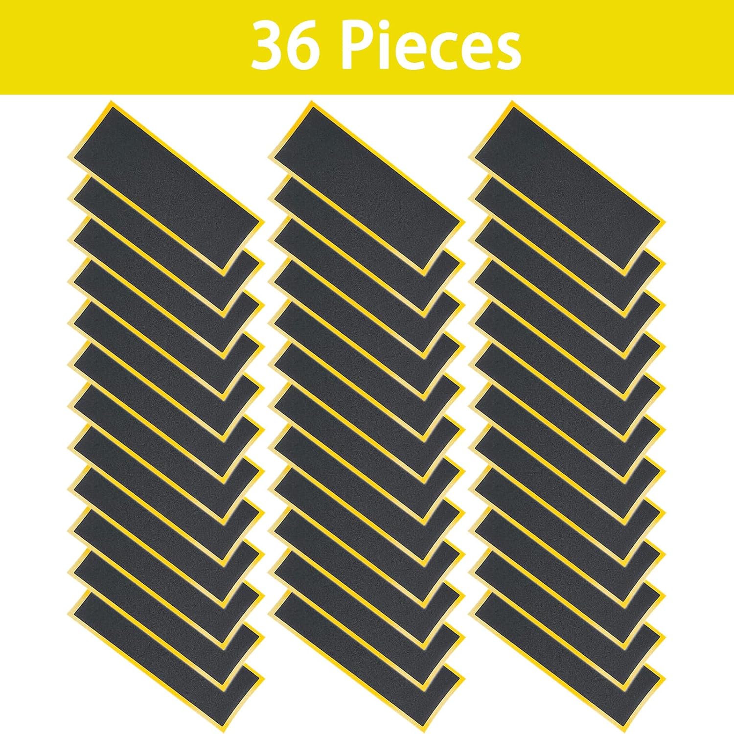 Birllaid Fingerboard Foam Grip Tape, Foam Grip Tape for Fingerboard 38mmX110mm 36Pcs