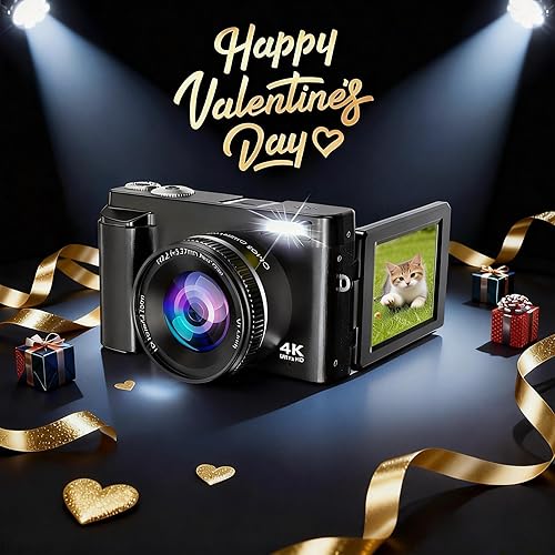 Miniatura 2 de 4K Digital Camera for Photography and Video, Autofocus 48MP Vlogging Camera for YouTube with 3'' 180°Flip Screen 16X Zoom Compact Travel Cameras