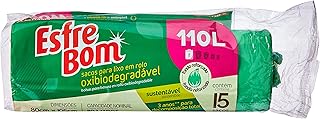 EsfreBom - Saco para Lixo Biodegradável de 110 Litros, Rolo com 15 Sacos, Bettanin