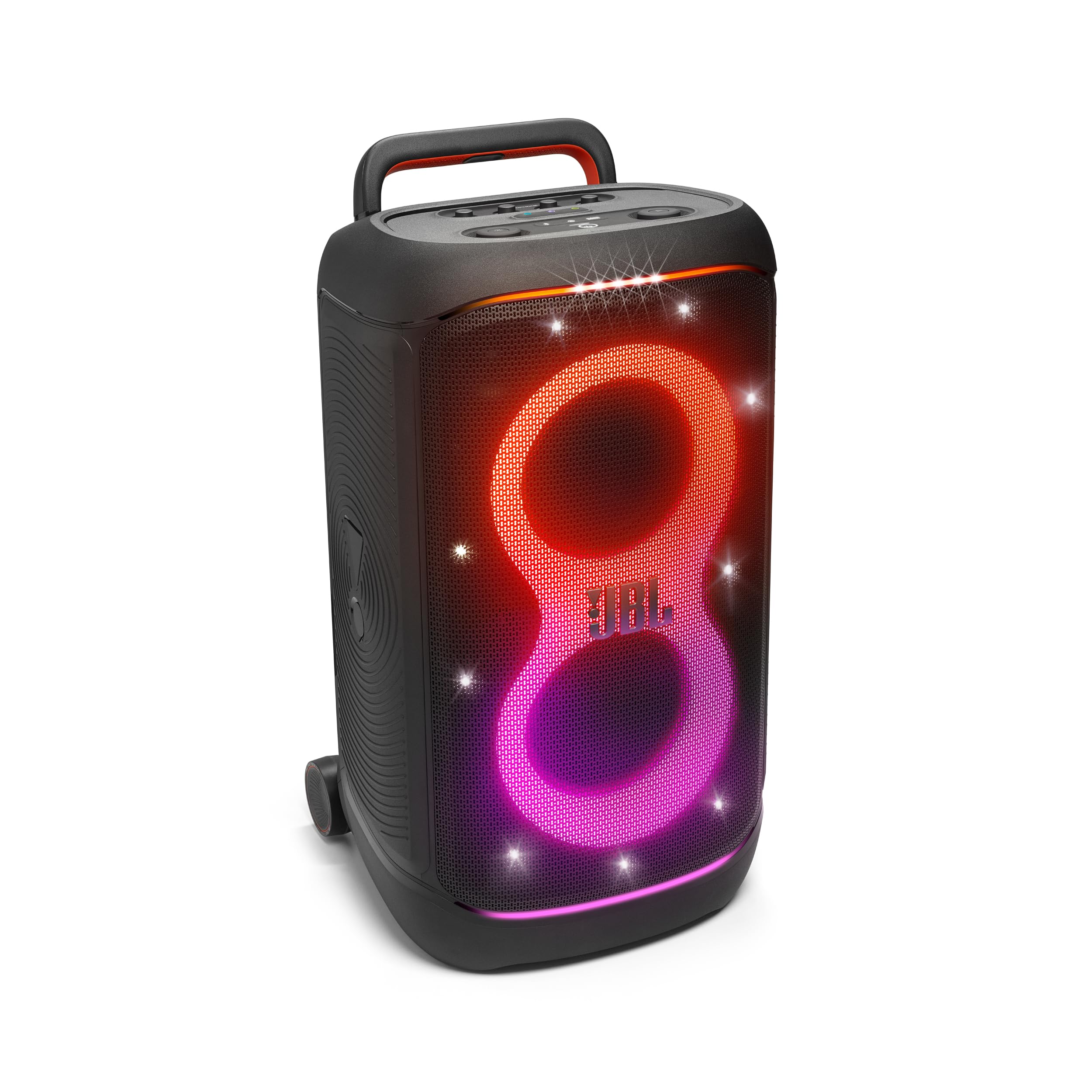 JBL Partybox 520 Wireless Bluetooth Party Speaker, Electrifying AI Sound Boost, Futuristic Light Show, Upto 15Hrs Playtime, Replaceable Battery, Multispeaker Connection by Auracast, PartyBox App-Black-image-8