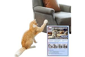 Anti-Cat Scratch Furniture Sheets - Keep Cats from Clawing | Sticky Sofa Cover (16-Pack)