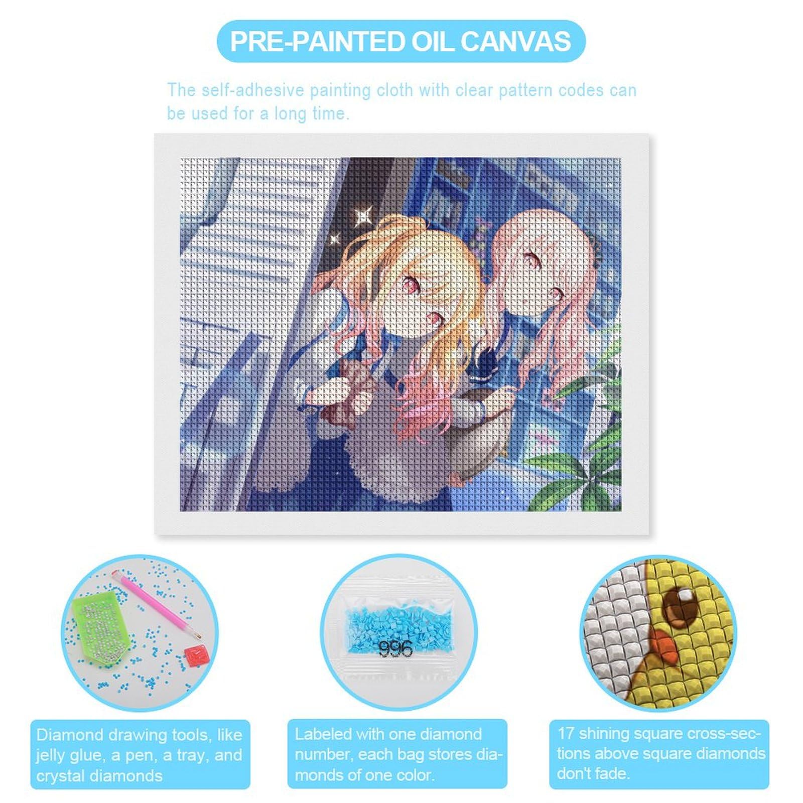 Amazon.co.jp: 天馬咲希 暁山瑞希 ダイヤモンドアート 四角いビーズ