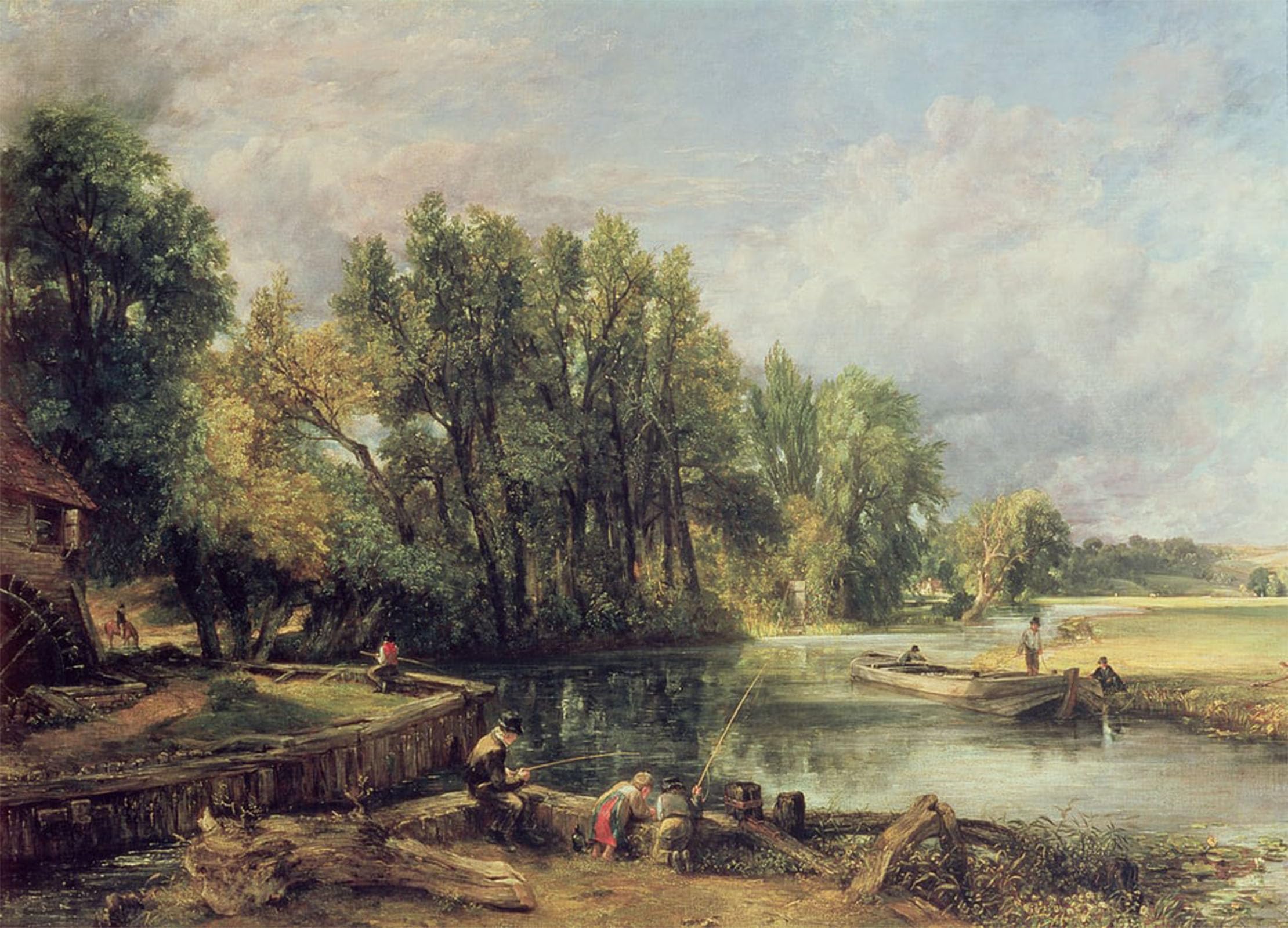 Posteriik No Frame Vintage Classic Picture Landscape Artwork Famous Painting By John Constable Portrait Canvas Painting For Office Home Decor 60X90cm