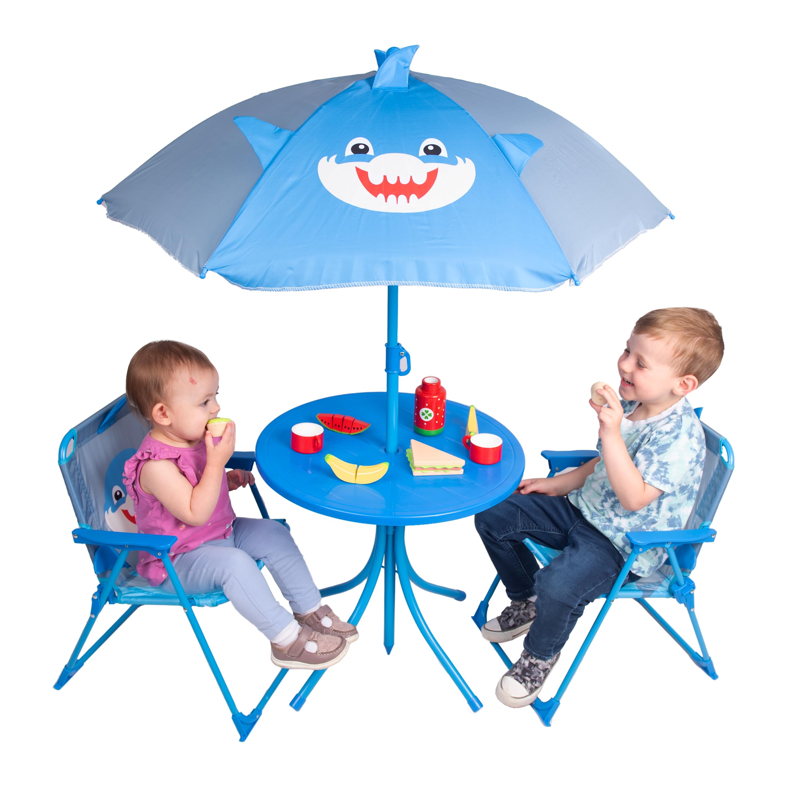 Relsyshark Blue Patio Set Kids Garden Furniture Piece Bistro