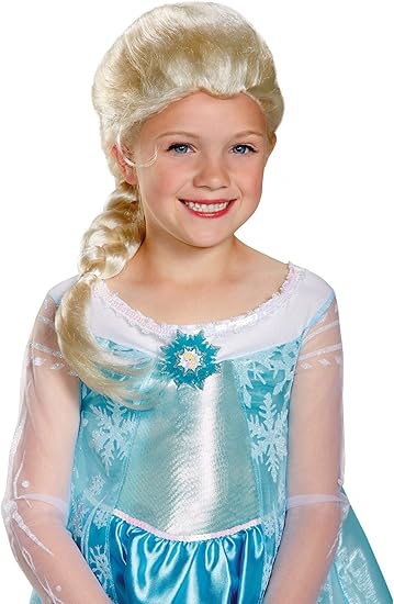 Disney elsa wig for child Clearance