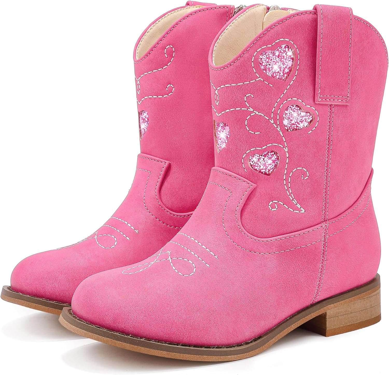 Motasha Toddler Cowgirl Boots Girls Cowboy Boot Ankle Toddler Girls Boot Kids Boots Horse Riding Shoes Birthday Party