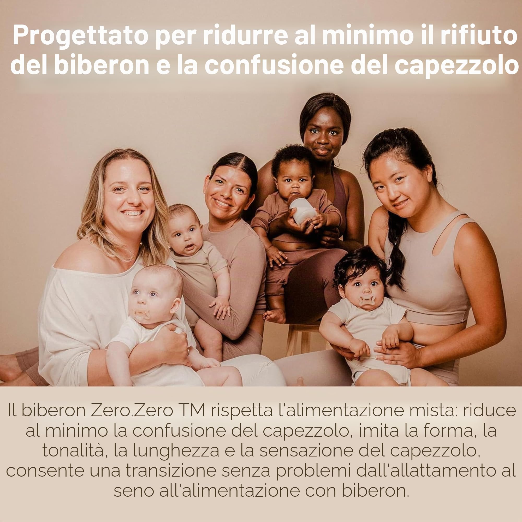 Suavinex Confezione 4 Biberon Anticolica Zero Zero, 180 ml, Deep | Tettarella a flusso adattabile (A), Silicone, 0+ mesi, Per allattamento al seno e latte artificiale