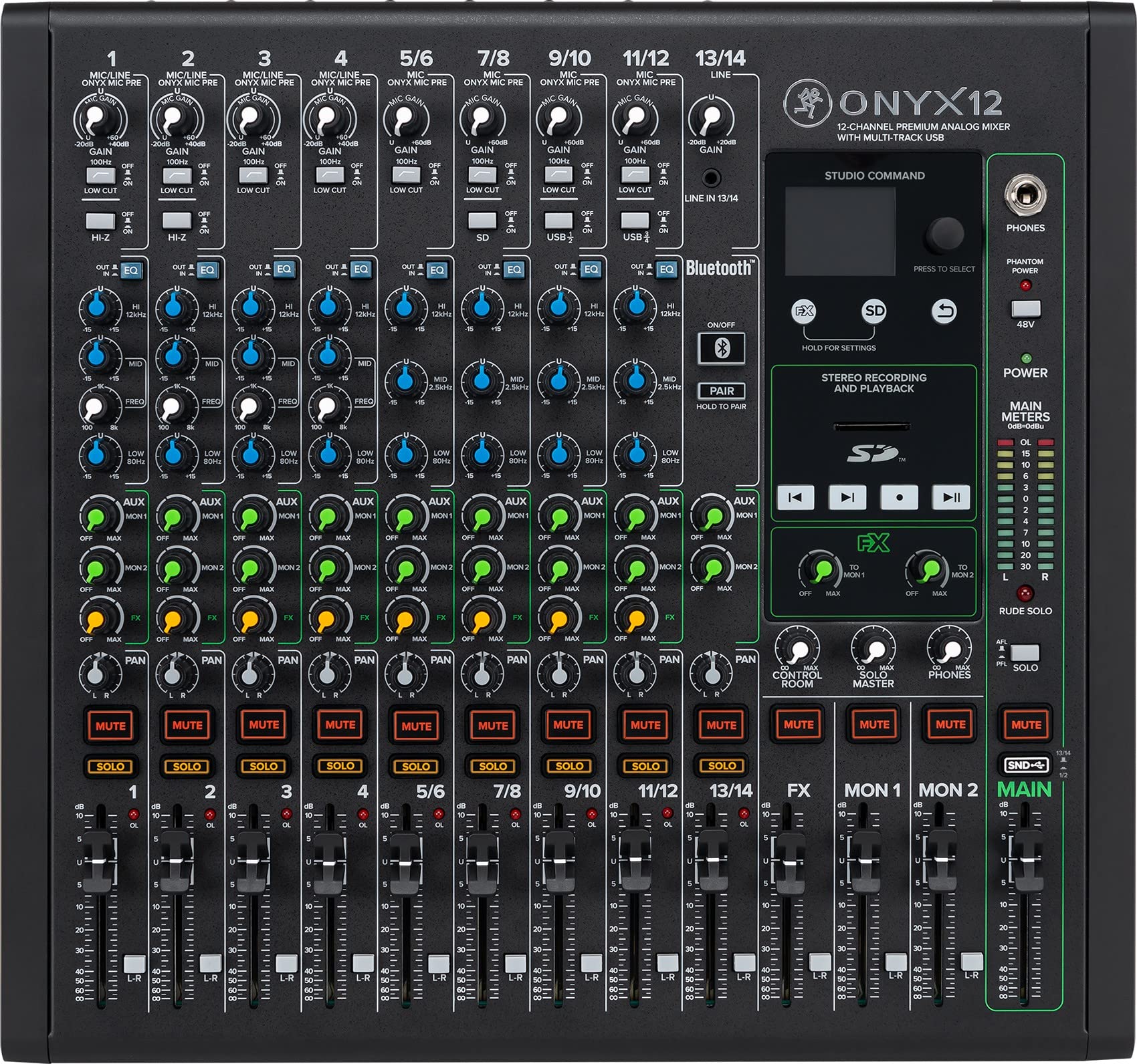 Amazon.com: Audiosavings Bundle: Mackie ONYX12 12-Channel Analog