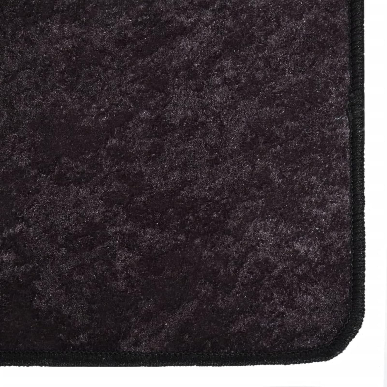 BaraSh Tapis Lavable antidérapant 80x300 cm Anthracite,Tapis De Couloir,Tapis De Passage Couloir,Tapis De Décoration