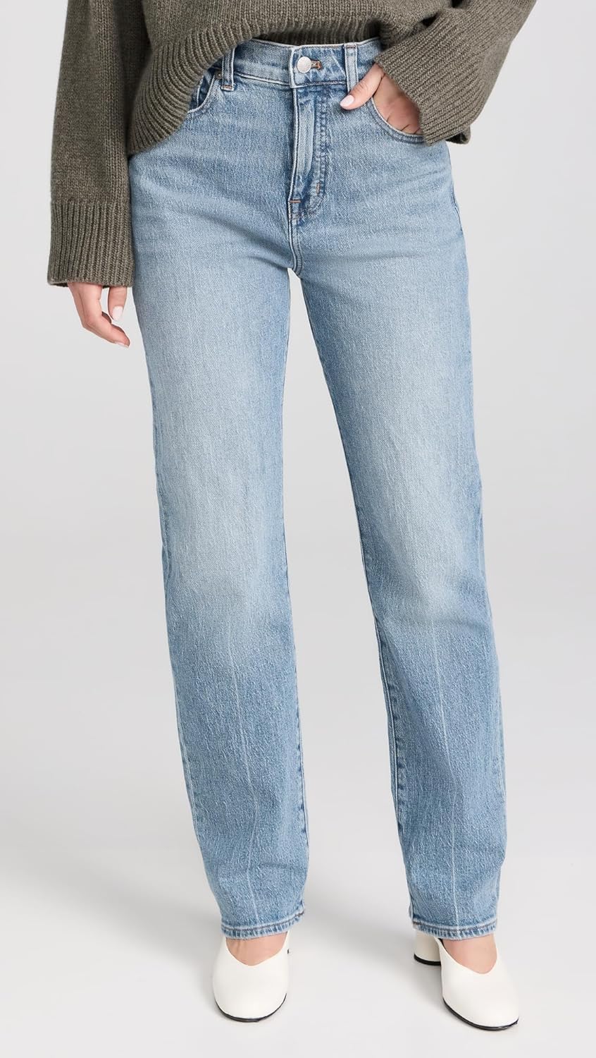 Madewell Women's The '90s Straight Jeans in Rondell Wash: Crease Edition - Image 2