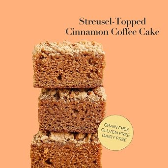 Stellar Eats Grain-Free Coffee Cake Baking Mix | Gluten-Free, Dairy-Free, Plant-Based, Paleo-Friendly, Naturally Sweetened with Date Sugar, Certified Kosher | Almond Flour-Based | 12.6 oz | 1 Pack