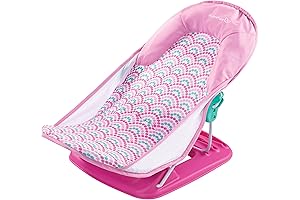 Summer Infant Deluxe Baby Bath Seat: Adjustable Support for Sink or Bathtub