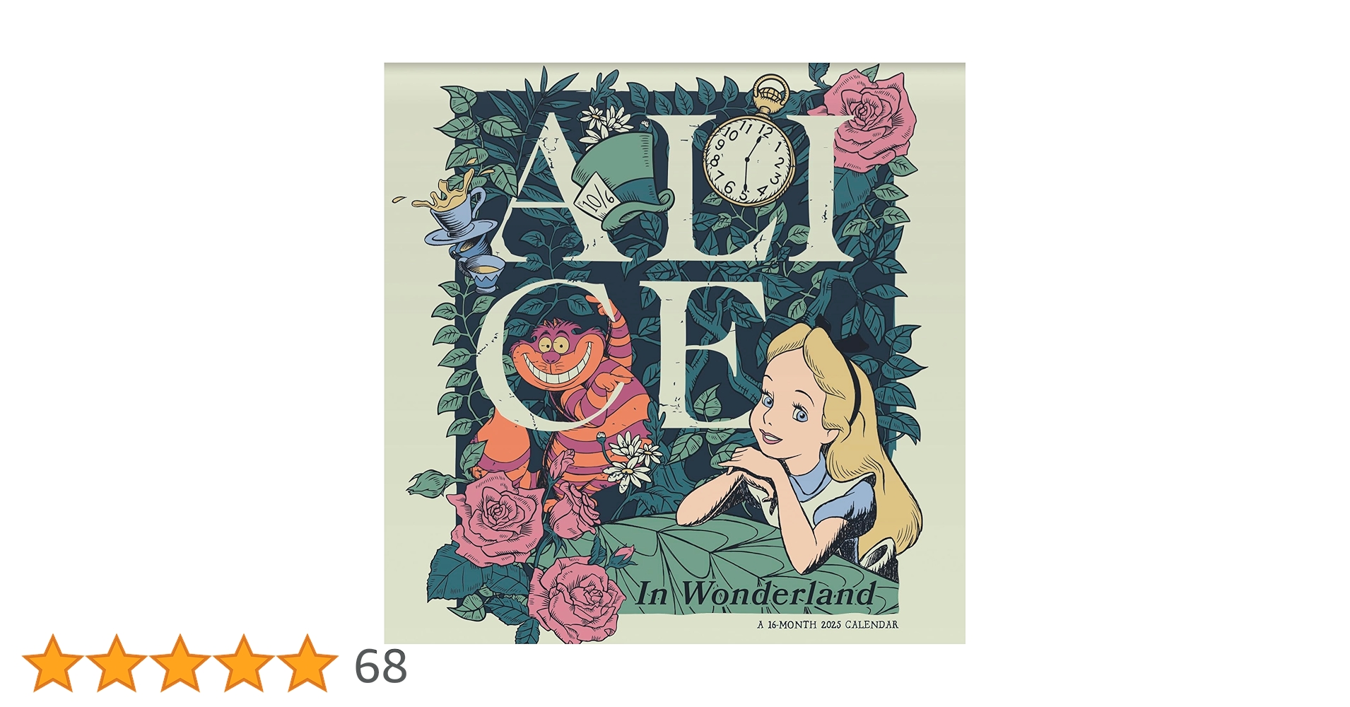Amazon | 2025 ディズニー 不思議の国のアリス 壁掛けカレンダー