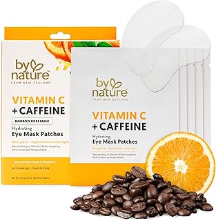 By Nature Vitamin C + Caffeine + Hydrating Under Eye Mask Patches